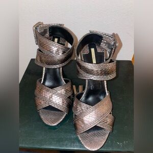 Max studios  ankle  open toes heels